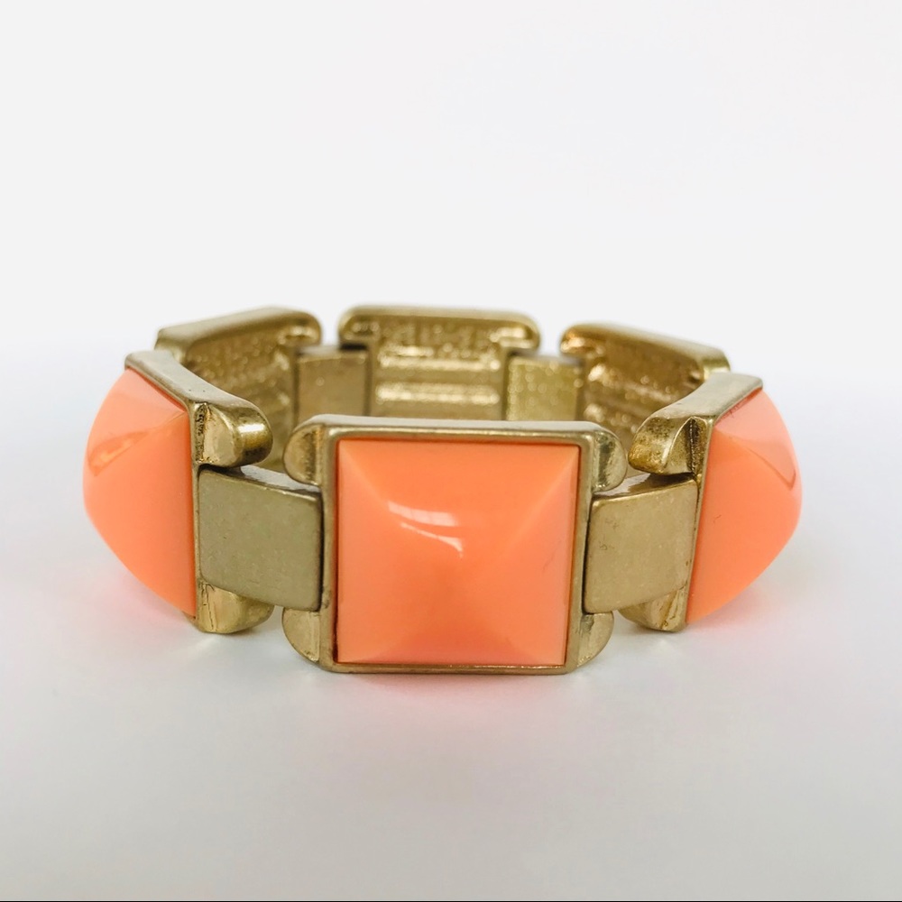 J Crew Factory Peach Gold Toned Bracelet